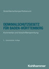 Buchcover Denkmalschutzgesetz für Baden-Württemberg