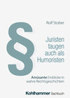 Buchcover Juristen taugen auch als Humoristen