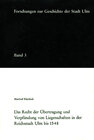 Buchcover Das Recht der Übertragung und Verpfändung von Liegenschaften in der Reichsstadt Ulm bis 1548