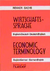 Buchcover Wirtschaftssprache Deutsch-Englisch /Englisch-Deutsch
