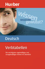 Buchcover Verbtabellen Deutsch