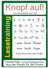 Buchcover Lesetraining nach Franzi Püller