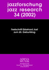 Buchcover Jazzforschung - Jazz Research / Jazzforschung - Jazz Research