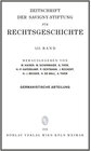 Buchcover ZRG Germanistische Abteilung 133. Band (2016)