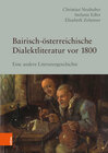 Buchcover Bairisch-österreichische Dialektliteratur vor 1800