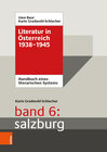 Buchcover Literatur in Österreich 1938-1945