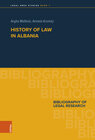 Buchcover History of Law in Albania