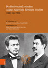 Buchcover Der Briefwechsel zwischen August Sauer und Bernhard Seuffert 1880 bis 1926