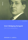 Buchcover Erich Wolfgang Korngold
