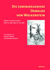 Buchcover Die Lebenszeugnisse Oswalds von Wolkenstein