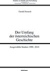 Buchcover Der Umfang der österreichischen Geschichte