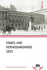 Buchcover Staats- und Verfassungskrise 1933