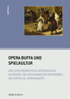 Buchcover Opera buffa und Spielkultur