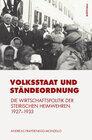 Buchcover Volksstaat und Ständeordnung