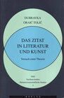 Buchcover Das Zitat in Literatur und Kunst