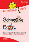 Buchcover Rechtschreibblock 2. Klasse - Schnecke, Boot