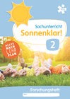 Buchcover Sonnenklar! Sachunterricht 2, Forschungsheft