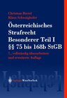 Buchcover Österreichisches Strafrecht. Besonderer Teil I (§§ 75 bis 168b StGB)