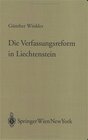 Buchcover Die Verfassungsreform in Liechtenstein