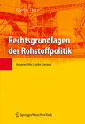 Buchcover Rechtsgrundlagen der Rohstoffpolitik