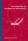 Buchcover Vorlesungen über die Grundlagen der Elektrotechnik
