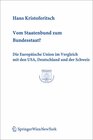 Buchcover Vom Staatenbund zum Bundesstaat?