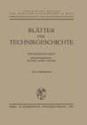 Buchcover Blätter für Technikgeschichte