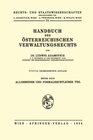Buchcover Handbuch des österreichischen Verwaltungsrechts