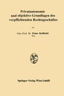 Buchcover Privatautonomie und objektive Grundlagen des verpflichtenden Rechtsgeschäftes