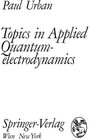 Buchcover Topics in Applied Quantumelectrodynamics