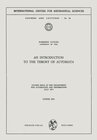 Buchcover An Introduction to the Theory of Automata