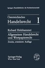 Buchcover Österreichisches Handelsrecht I