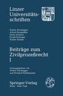Buchcover Beiträge zum Zivilprozessrecht I