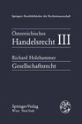 Buchcover Österreichisches Handelsrecht III