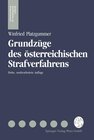 Buchcover Grundzüge des Österreichischen Strafverfahrens