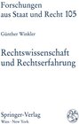 Buchcover Rechtswissenschaft und Rechtserfahrung