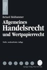 Buchcover Allgemeines Handelsrecht und Wertpapierrecht