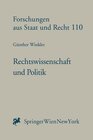 Buchcover Rechtswissenschaft und Politik