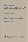 Buchcover Das Intertemporale Privatrecht