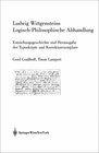 Buchcover Ludwig Wittgensteins Logisch-Philosophische Abhandlung