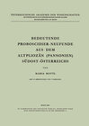 Buchcover Bedeutende Proboscidier-Neufunde aus dem Altpliozän (Pannonien) Südost-Österreichs