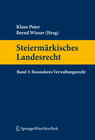 Buchcover Steiermärkisches Landesrecht Band 3. Besonderes Verwaltungsrecht