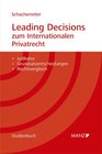 Buchcover Leading Decisions zum Internationalen Privatrecht