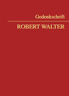 Buchcover Gedenkschrift Robert Walter