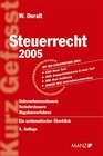 Buchcover Steuerrecht 2005