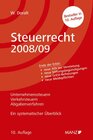 Buchcover Steuerrecht 2008/09