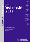 Buchcover Wohnrecht 2012