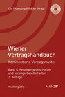 Buchcover Wiener Vertragshandbuch Personen- und sonstige Gesellschaften