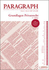 Buchcover Grundlagen Privatrecht