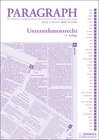 Buchcover Unternehmensrecht
